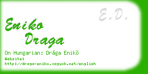 eniko draga business card